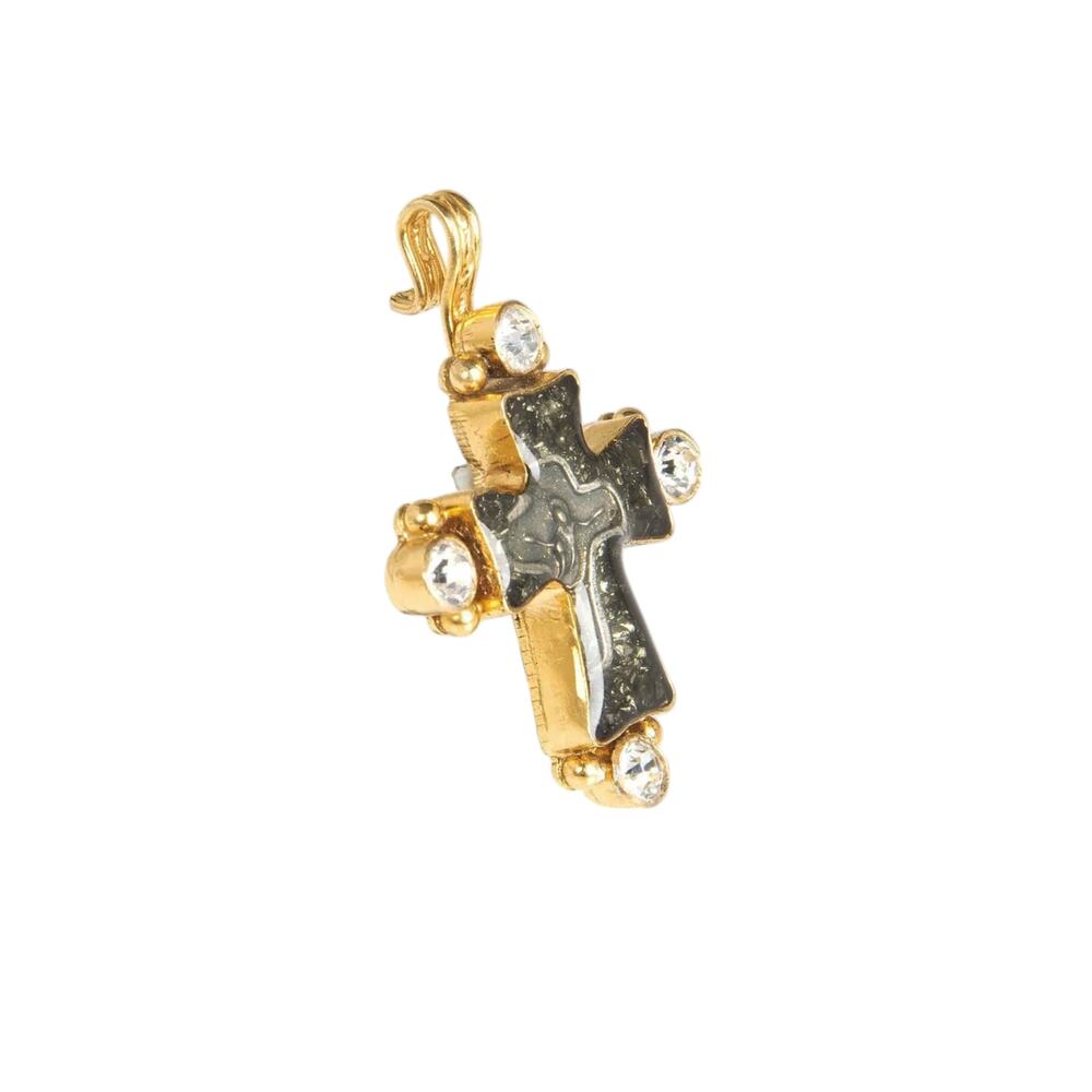 VIRGINS SAINTS & ANGELS VSA Maria Cross Medallion in Gold - Picture 2 of 8
